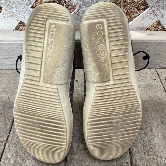 Ecco Men Euro 44 Intrinsic Gray Black Knit Low Top Athletic Sneaker Shoe 10/10.5 - Picture 12 of 16